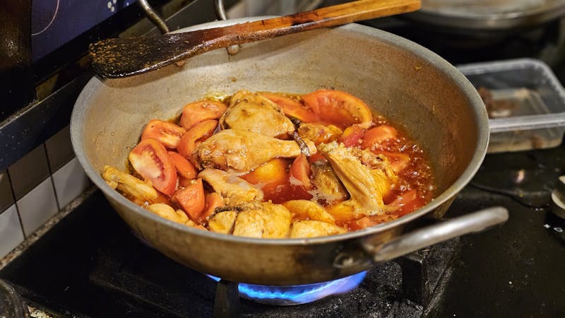 Chicken with Tomatoes and Peppers