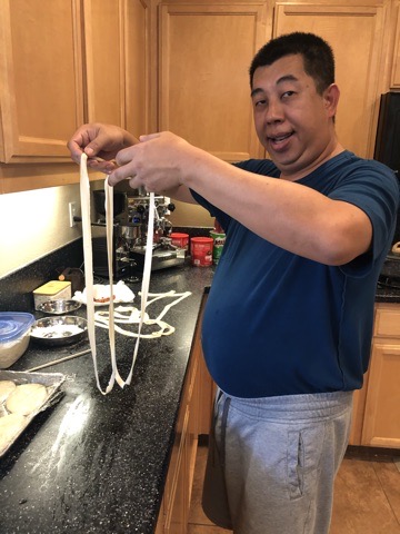 Home made Bian Bian Noodles