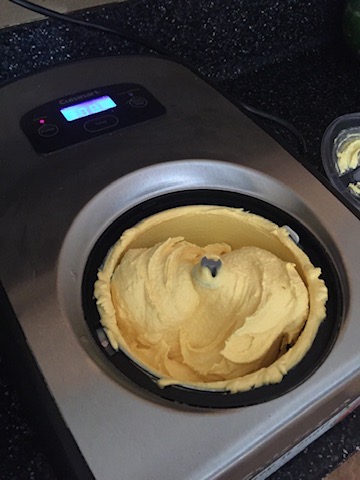 Fresh RAW ice cream. Peach, Mango, Espresso.